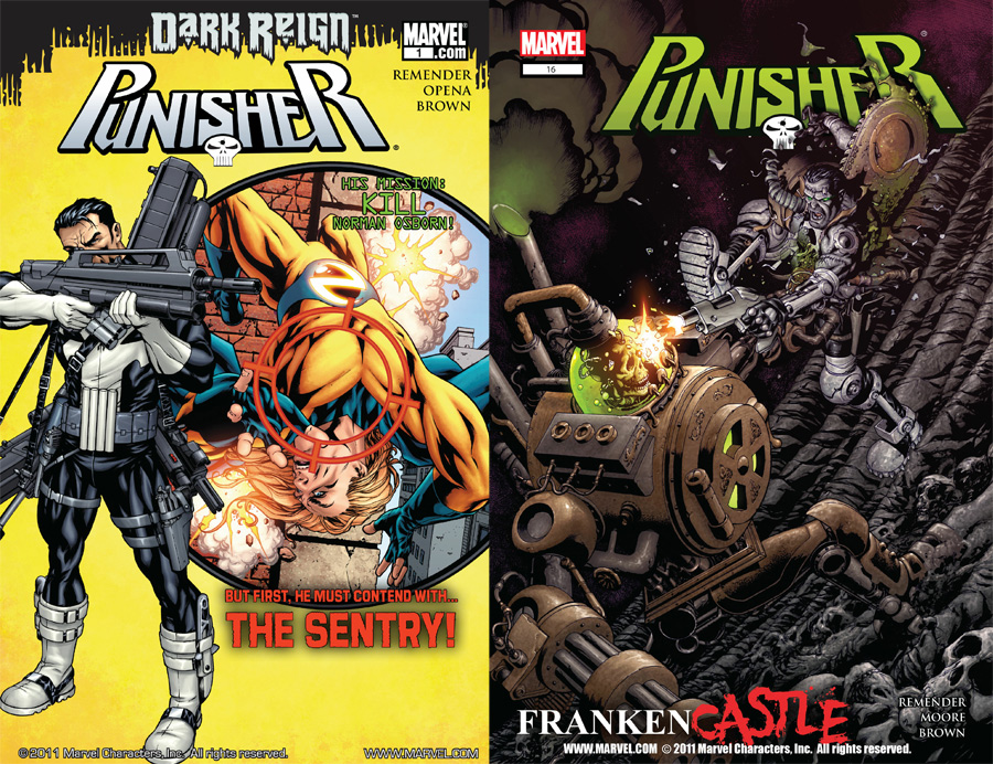 Punisher Vol.7 #1-16 + Franken-Castle #17-21 + Annual (2009-2010) Complete