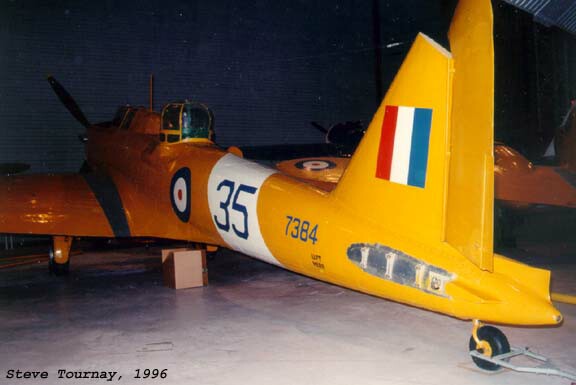 Fairey Battle MK T con número de serie R7384 35 conservado en el Canada Aviation Museum en Ottawa, Ontario, Canadá