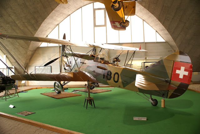 EKW C-35 conservado en el Flieger Flab Museum en Dübendorf, Suiza