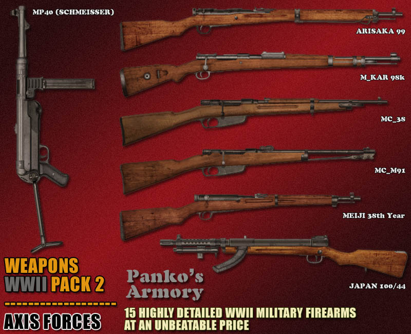 WWII Weapons -Pack 2_Axis Forces