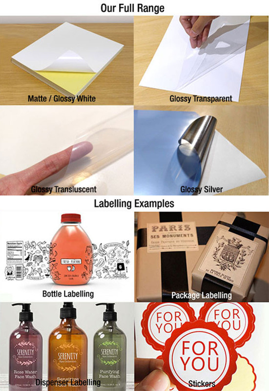 A5 / A4 White MATTE / GLOSS Self Adhesive Sticker Paper Sheet
