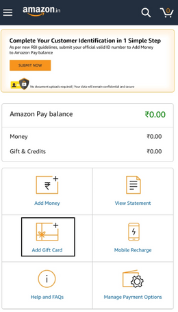 Amazon gift card