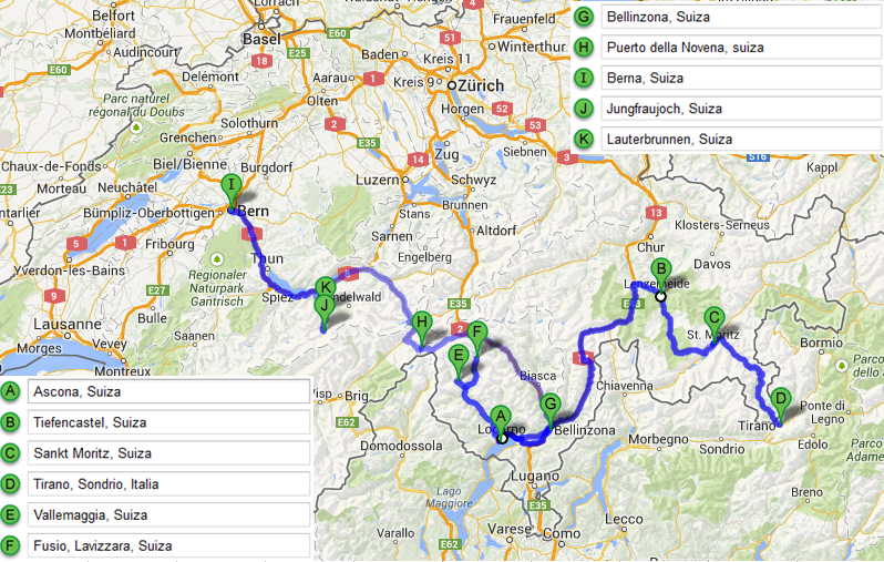 SUIZA - Diarios, Noticias y Tips - Itinerarios de 6 y 7 días (tip 3 de 5), Country-Switzerland (2)