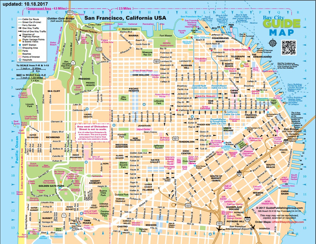San Francisco Cruise Port Map Tourist Map Of English 5377