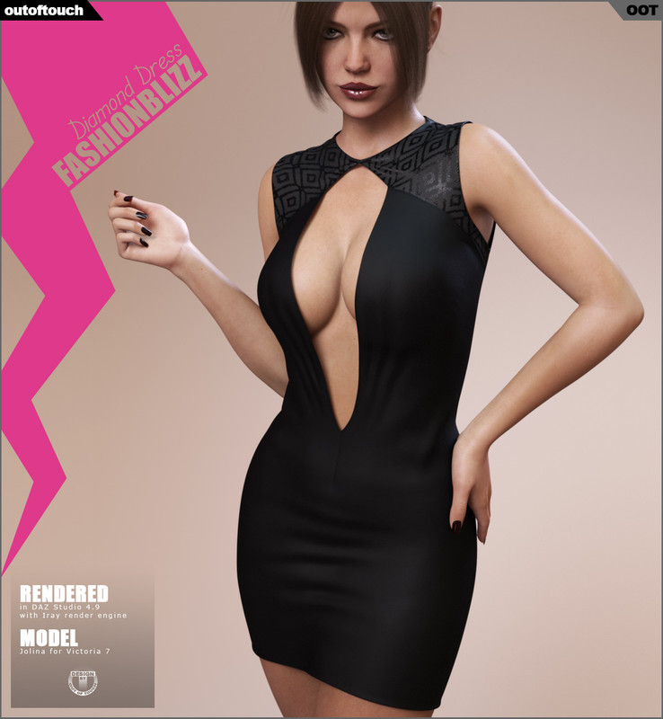 Fashion Blizz: Diamond Dress for Genesis 3 Female(s)