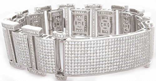 ブレスレット +ENGBROX+ silver925 starring cubic bracelet EBBL24017SV Sterling Silver Men's Silver-Tone Cz Cubic Zirconium Fancy